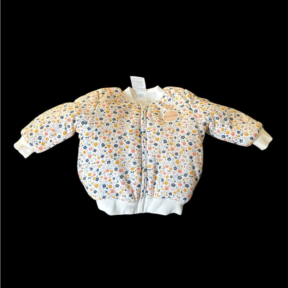 First Impressions‎ Baby Girls Reversible Faux-Sherpa Jacket. NWT.